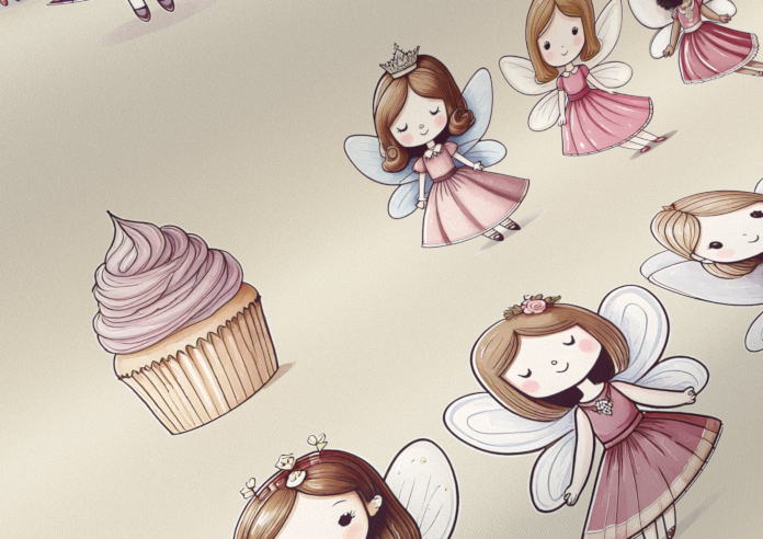 Fairy Cakes, Cupcake Sponge - Twist&Fit Roller Blind - Image 4